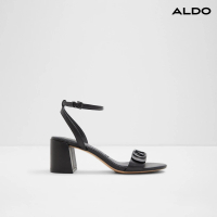 【ALDO】BUNG-純色繫帶舒適涼跟鞋-女鞋(黑色)