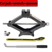Fast Delivery 1/2 Ton Scissor Jack for Car&Telescoping Lug Wrench Capacity Portable Scissor Car Jack
