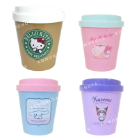 【小禮堂】Sanrio 三麗鷗 造型搖擺蓋垃圾桶 - 外帶杯款 Kitty 美樂蒂 酷洛米 大耳狗(平輸品)
