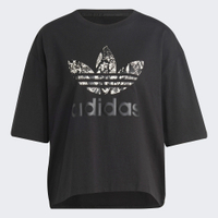 Adidas T-shirt Graphic IC6065 女 短袖上衣 T恤 運動 休閒 蛇皮印花 舒適 黑