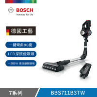 結帳再折【BOSCH 博世】Unlimited 7 可彎曲式手持無線吸塵器 BBS711B3TW