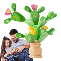 Cactus Stacking Toy Cactus Tree For Kids Stacking Game For Fine Motor Cactus Game Balancing Cactus Toy For Toddler And Kids