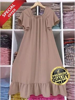 (PROMO) Daster Fuji Crinkle Airflow Premium Dress Laura Crinkle Airflow Daster Crinkle One Size MOCC