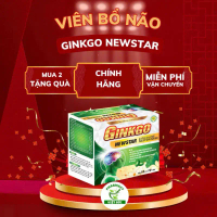 Viên uống bổ não Ginkgo Newstar chứa Ginkgo biloba giúp tan máu đông, tăng tuần hoàn máu não Hộp 100