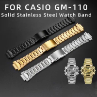 16mm Solid Stainless steel Strap For Casio watch G-Shock GM110 GM-110B GM-110G stainless steel watchband Bracelet Chain