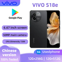 VIVO S18e 5g SmartPhone Android CPU MediaTek Dimensity 7200 6.67inches Screen ROM 256GB 50MP+16MP Camera 4800mAh 80W Used Phone
