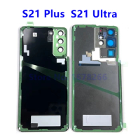 Back Battery Cover Case For Samsung Galaxy S21 Ultra S21U S21+ S21 Plus Rear Door Housing Glass Panel Replacement