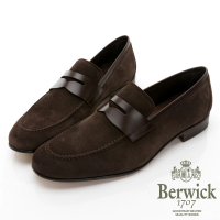 【GEORGE 喬治皮鞋】Berwick 西班牙進口-商務休閒質感麂皮樂福鞋 -咖 035009KM-20