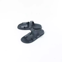 Hermès Sandal HERMES CHYPRE ALL BLACK SANDAL 100% ORIGINAL