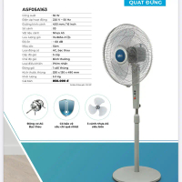 Quạt đứng AC 55W - ASF05A163 chính hãng