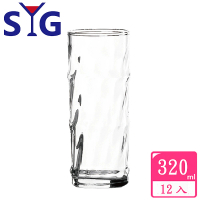 【SYG】玻璃竹節杯320cc(12入組)