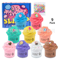 Cross-border Butter Clay Set Foaming Clay Slime Kit Slime AZM Cotton Clay Colored Clay Crystal Clay