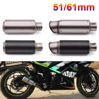 51mm 61mm motorcycle with DB killer exhaust pipe Exhaust Pipe Muffler For Honda GROM MSX125 300 CB400SF CBR650R CB650R
