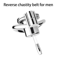 Reverse chastity belt for men, high quality metal stainless steel penis cage, chastity cage, BDSM sex toy