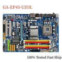 For Gigabyte GA-EP45-UD3L Motherboard P45 LGA 775 DDR2 ATX Mainboard 100% Tested Fast Ship