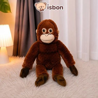 ISTANA BONEKA Orang Utan Bulu Halus bisa Gendong Monyet Monkey Mainan Anak Cowok Cewek Hadiah Ulang 