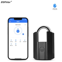 EGFirtor 3 Way Bluetooth TTLock Fingerprint Padlock Smart Keyless Dormitory Lock Waterproof Keys Electronic Smart Door Lock