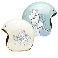 【EVO】精裝 愛麗絲 Alice 成人 復古騎士帽(原廠 授權 迪士尼 動畫 電影 安全帽 3/4罩式)