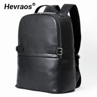 Fashion Men's backpack School Backpack Men's Real Leather Bag Computer Package Travelling Bag Genuine Leather Cowhide Laptop Bag