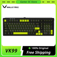 VALKYRIE VK99 Wireless Mechanical Keyboard Three Mode Hot Swap RGB Gaming Keyboard Gasket 4000mAh Mac Pc Gamer Accessories Gift