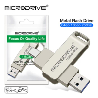 2 in 1 OTG USB 3.0 &amp; usb-C Flash Pen Drive Memory Stick Usb3.0 flash disk 128GB 256G 512G Type C Pendrive