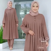 Baju Nira Long Tunik One Set Wanita MOCCA
