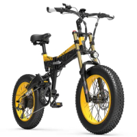 EU UK Folding fat tire electric bike LANKELEISI X3000PLUS-UP 20 inch 48v 17.5ah lithium battery ebike 1000w electric bicycle