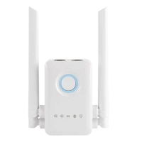 WiFi Range Extender Dual Band 5GHz 2.4GHz Signal Booster 1200Mbps 4 Antennas WiFi Extender Booster with RJ45 Ethernet Port