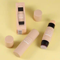 Stick Quick-Fix Smoother Moisturizing Concealer Highlighter Stick Double Head with Brush Contour Neutral Makeup