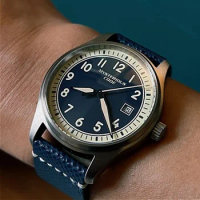 MYSTERYCODE Watch for Men 8215 Movement Automatic Mechanical Business 40mm Homage Titanium Watches C3 Luminous Pilot Clock Brand