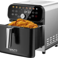 Air Fryer, 5.8QT Air Fryer Oven with LED Digital Touchscreen, 12 Preset Cooking Functions Air fryers, Bake, Reheat, Keep Warm