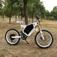 ST 26 inch Fat Tire Off Road All Terrain Full Suspension Mountain E Bike 72V 3000W Electric Bicycle Top Speed 80-90KM/H