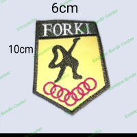 Emblem Bordir Logo Forki Karate
