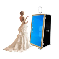 65 inch magic interactive selfie booth machine, used for parties or weddings