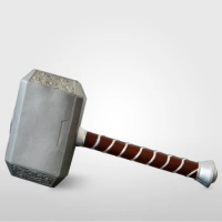 44cm Thunder Hammer of Cosplay 1: 1 Guns Figure Model Kids Gift Movie Role Playing Security Material PU Toy
