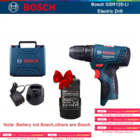 Bosch GSR 120 Li Power Drill Screwdriver Cordless Electric Drill Brushless Driver Multi-Function Drilling Machine Power Tool