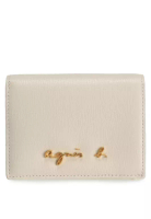 agnès b. 商標雙摺銀包