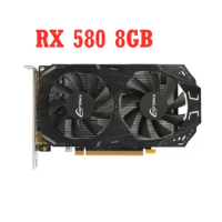 RX 580 8GB 2048SP Gaming Graphics Card GDDR5 256Bit PCI Express 3.0 ×16 8Pin Radeon GPU RX580