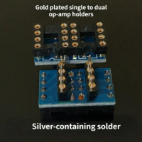 Fully Gold-plated Single Op-amp to Dual Op-amp Seat Suitable for OPA627 128 AD797 LME49710 NE5534