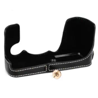 Half PU leather case bag grip cover Buttom for Fujifilm XE3 XE-3