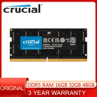 Original Crucial RAM DDR5 16GB 32GB 4800MHz 5200Mhz 5600MHz CL40 Memoria Ram DDR5 Notebook Memory SODIMM Laptop