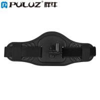 PULUZ Waist Belt Mount Strap with Adapter &amp; Screw for GoPro Fusion, DJI OSMO Pocket, Insta360 X3, Ricoh Theta S/Theta V/Theta