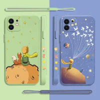 Cute The Little Prince Phone Case For iPhone 15 14 13 12 11 Pro Max Mini X XR XS MAX SE 8 7 6S Plus Soft Liquid Silicone Cover