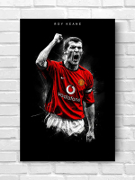 โปสเตอร์ Roy Keane รอย คีน Manchester United Manu นักฟุตบอล Poster รับทำ โปสเตอร์ติดผนัง ของแต่งบ้าน