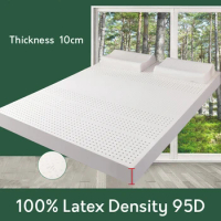 100% Natural Latex mattress Thailand 10cm natural latex mats rubber soft cushion two-person household 1.2/1.5/1.8m home mattress