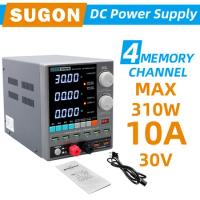 SUGON 3010PM Programmable DC Power Supply 30V 10A Voltage Current Regulator Stabilized Power Supply Voltage Switch AC 220V 110V