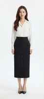 Eprise Skirt Midi HITAM FP543 | Rok Wanita XL