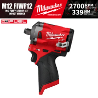 Milwaukee M12 FIWF12/2555 M12 FUEL™ Stubby 1/2" Brushless Cordless Impact Wrench 12V Power Tools 339NM
