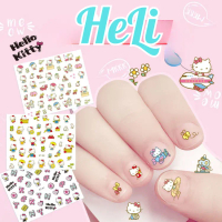 1 SET 5 MIẾNG DÁN NAIL, DÁN MÓNG PHẢN QUANG MINI CÔNG CHÚA ESLA, LỌ LEM BẠCH TUYẾT, KUROMI CHO BÉ