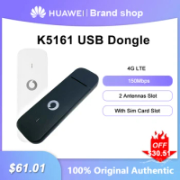 Unlocked Huawei K5161 Mobile WiFi USB Dongle 150Mbps 4G LTE Router Wireless Broadband Pocket Hotspot With Sim Card Slot